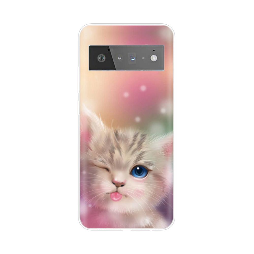 For Google Pixel 6 Pro Case Silicone Soft Clear TPU Phone Cover for Google Pixel6 Pixel 6 Pro 6A Case Pixel6A Cover Bumper Coque