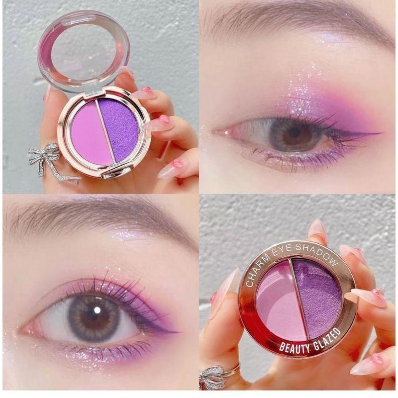 BEAUTY GLAZED - Матовые и жемчужные тени для век с двойным эффектом Charm - 10 оттенков
