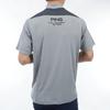 Мужская футболка с коротким рукавом и высоким воротом PING Apparel (Сарай Тех: Легкий и быстросохнущий) / Гольф / 621-4167311 020_Серый, Размер 3L