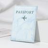PU Leather Passport Holder Wallet Card Holder Stylish Plane Travel Accessory for Women or Men On Flight Travel Cmc