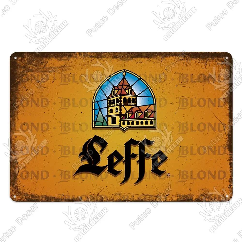 Putuo Decor's Belgium Beer Metal Plaque Retro Wall Art for Pub Bar Man Cave Club Vintage Style Decorative Sign
