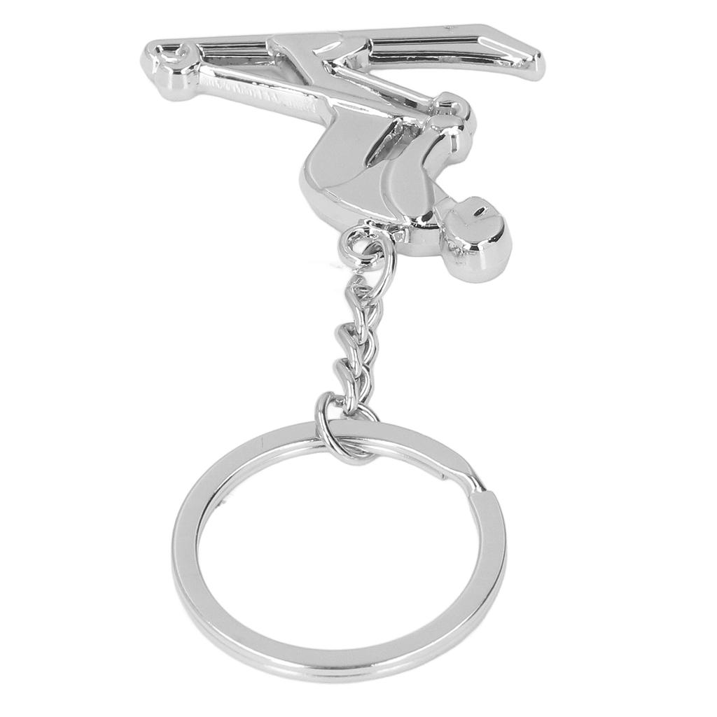 Metal Keychains Cute Shaped Fashionable Skiing Style Key Rings for Competition Souvenirs