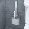 Настенная щетка для унитаза из силикона TPR с держателем, чистящие средства для туалета, аксессуары для чистки, аксессуары для ванной комнаты MIT