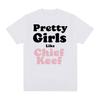 Красивые девушки, как Chief Keef принт футболки мужские и женские эстетические модные рэп футболки унисекс хип-хоп свободные уличная футболка