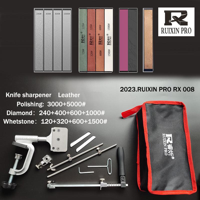 RUIXIN PRO RX-008 Точилка с фиксированным углом Точилка для ножей Профессиональный Алмазный точильный камень Водный камень Полировка Кожаная паста
