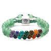 Bohemian 6MM Colorful Natural Stone Double Layer Bracelet Female Natural Stone Crystal Agate Beaded Bracelet
