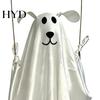 Hanging Spooky Ghost for Halloween Outdoor Decoration, Cute Flying Satin White Decoration With Best Materials Home, Tree, Porch, Patio, Lawn, Garden,