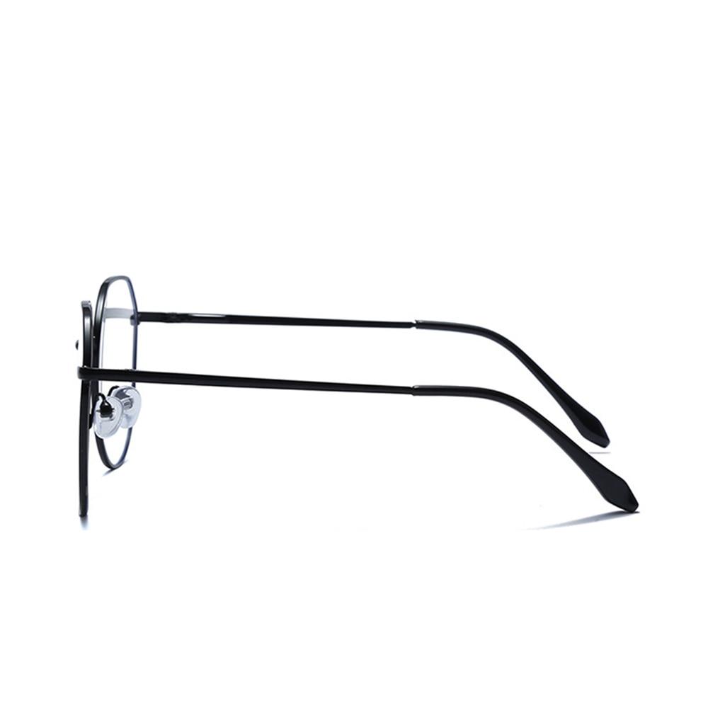 Round Style Alloy Frame One-piece Nose Pads Fashion Photochromic Reading Glasses +0.75 To +4