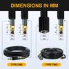 8-metre high-pressure replacement hose high-pressure washer hose 5800 psi hose extension high-pressure washer hose compatible with K2 K3 K4 K5