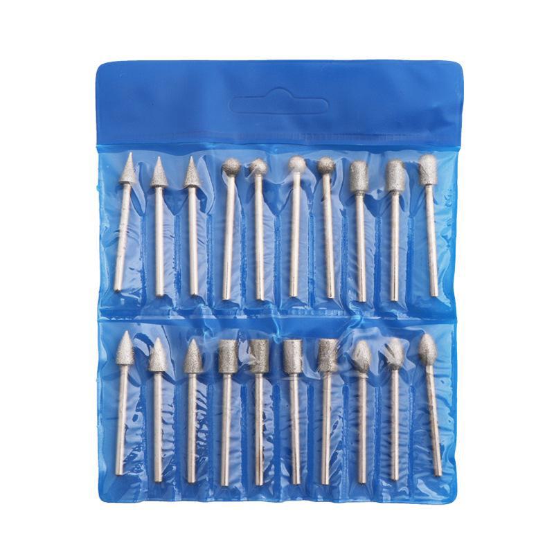 3mm Diamond Grinding Head for Jade Carving - Electric Grinding Accessory