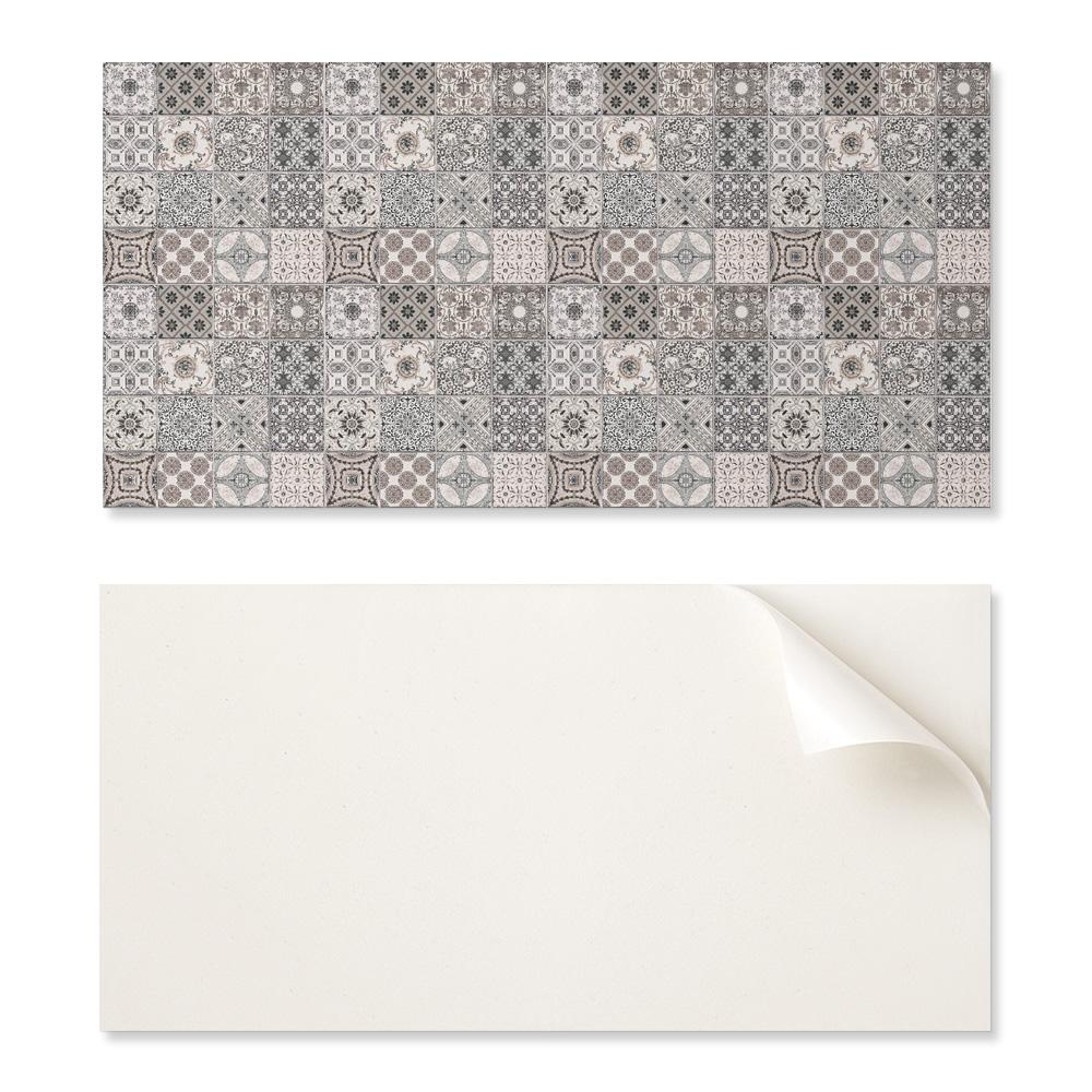 Dekoracyjne Kafelki Winylowe Samoprzylepne - Do Przedpokoju Wzory Mozaikowe Na Tle 10X40X20 Cm