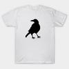 T Shirt Women Black Crow Harajuku Print Kawaii Tshirt Summer Short Sleeve Female T-Shirt Top Tee