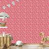 Wallpaper Flowers Coral and Red for Living Room and Bedroom 50x1000