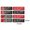 FETG4 Alloy GT350 GT500 Logo Car Body Emblem Rear Trunk Badge Sticker for Ford Shelby Fiesta Focus Mondeo Kuga Ranger Mustang Everest