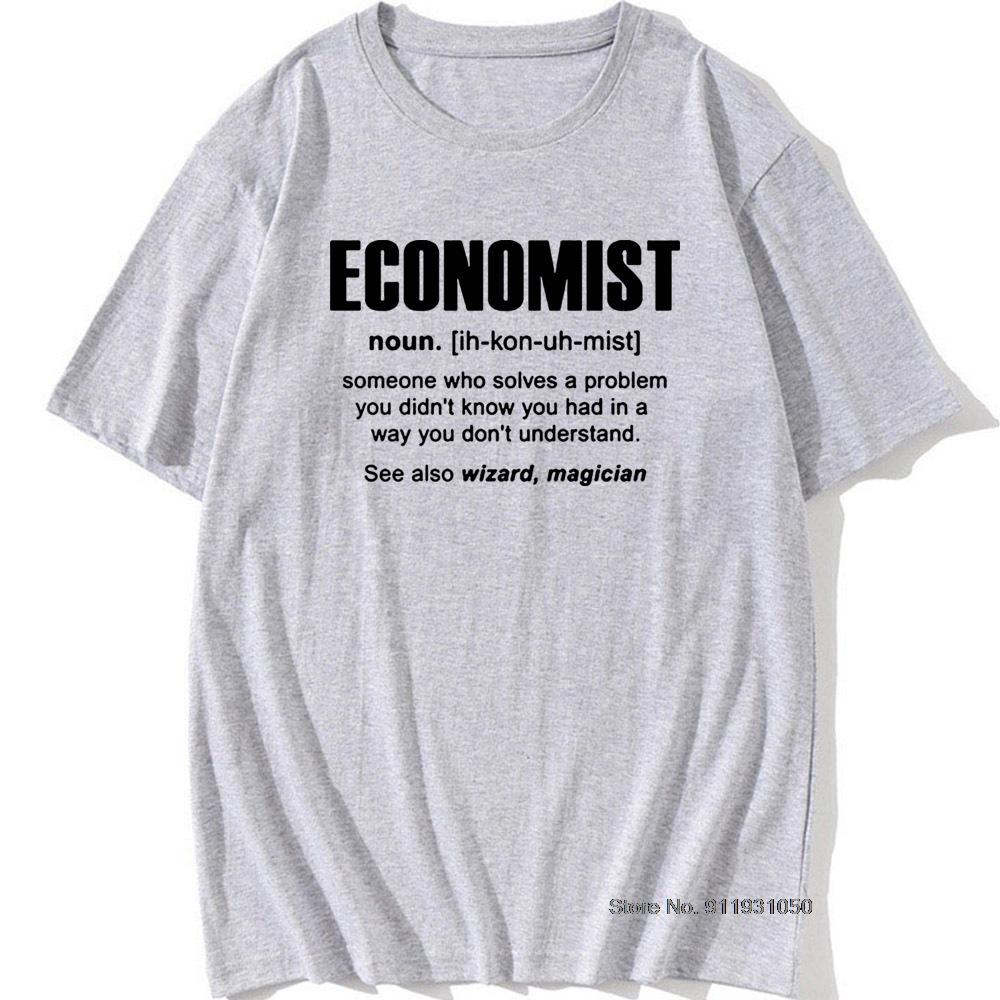 Cool Economist Definition Noun Funny T Shirt Men Short Sleeves Hip Hop Vintaged O-Neck Cotton T Shirts