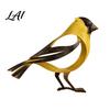 Artistic Metal Crafts for Window Display Desktop Art Minimalist Bird Figurine Sculpture Small Animal Ornament