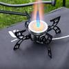 Складная походная плита Горелки Ветроустойчивое пламя Устойчивость на 4 ножках Компактный портативный дизайн для приготовления пищи на открытом воздухе