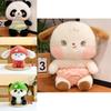 Adorable Mushroom Panda Plush Toy Perfect Gift For Children And Girls 25cm