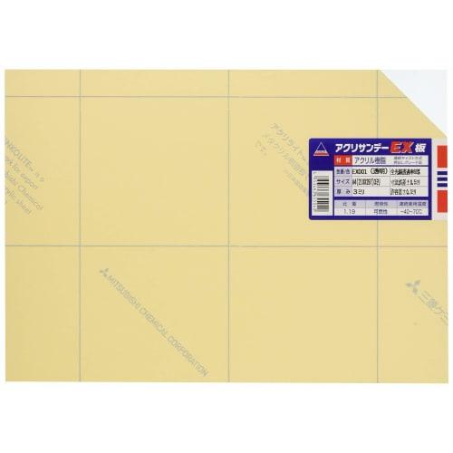 Acrylic Sunday Acrylic Sunday EX Board, A4, 3mm Thick, Transparent, EX001