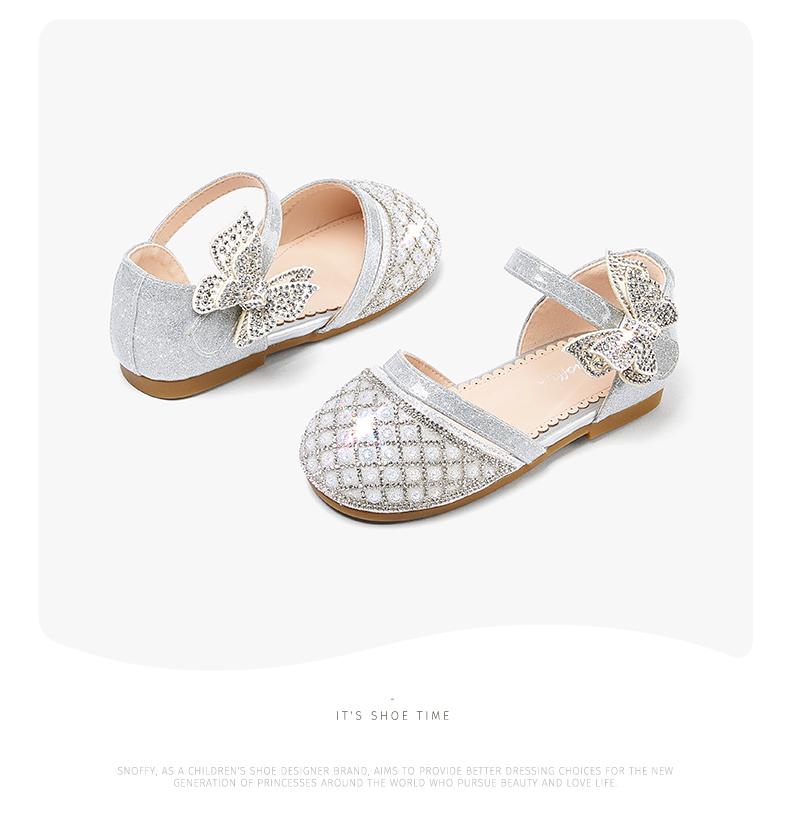 Sparkling Shoe Series: Snafei Princess Style Little Girl Crystal Shoes
