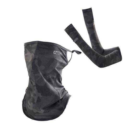 UV Protection Arm Sleeves UPF 50+ Cooling Compression Sleeve Ice Silk Neck Gaiter Face Balaclava for Outdoor Fishing Cycling Hiking