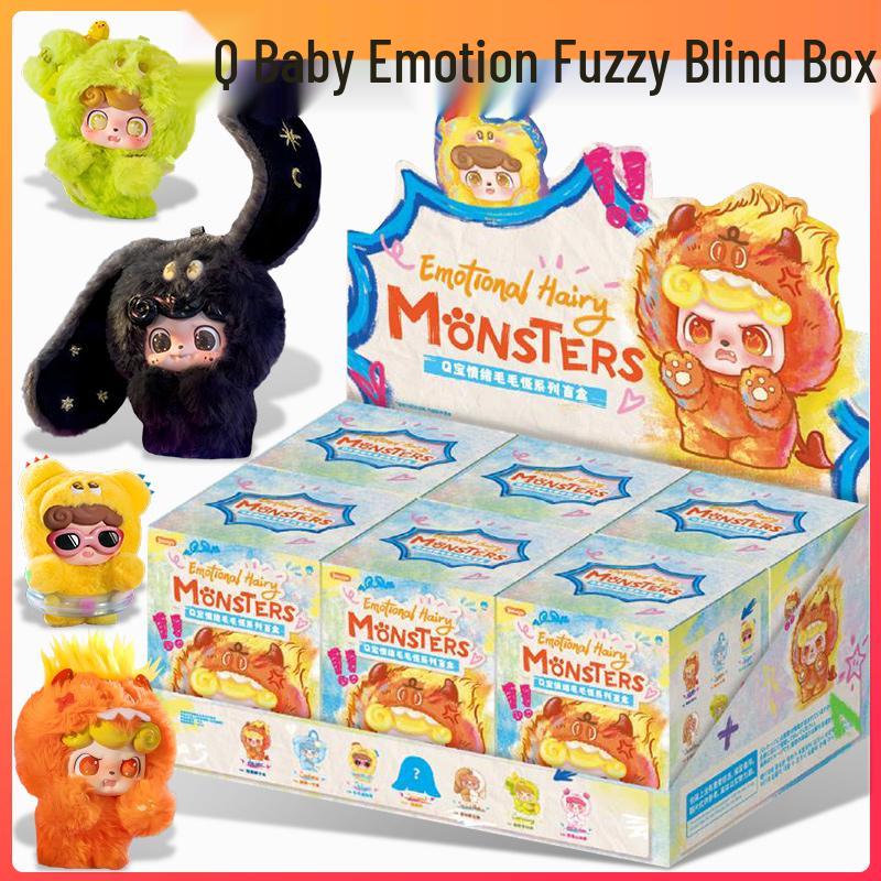 Музыкальный плюшевый монстрик Q Odd and Even Tide, подвеска-сюрприз в слепой коробке - Скрытое издание, мультяшная кукла в подарок