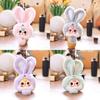 Plush Bunny Keychain With Soft Short Pile Pp Cotton For Kids And Collectors