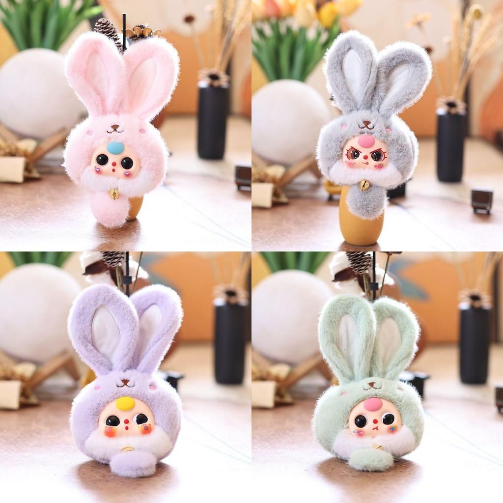 Plush Bunny Keychain With Soft Short Pile Pp Cotton For Kids And Collectors