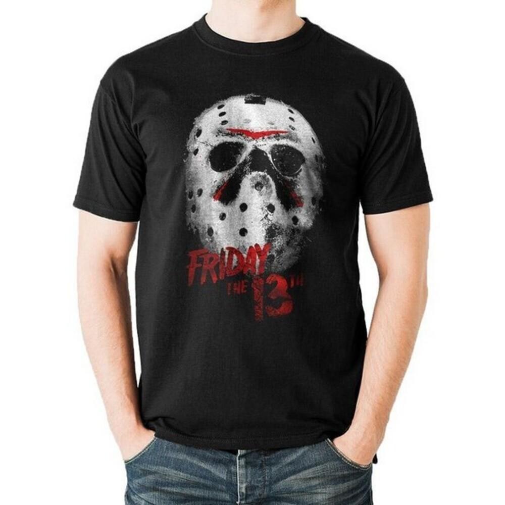 Friday The 13th Unisex Adult White Mask T-Shirt
