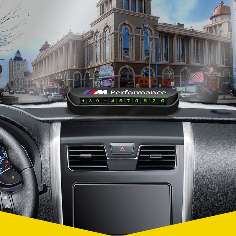 M ЛОГОТИП Автомобильная временная парковочная карта Карта с номером телефона Табличка Наклейка Для BMW M Power Performance F10 F31 E36 E39 E87 E90 X3 X5 X6 X7