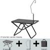 Portable Lightweight Foldable Outdoor Camping Table - Quick-Open Tactical Design, Multifunctional Carbon Steel BBQ Table.