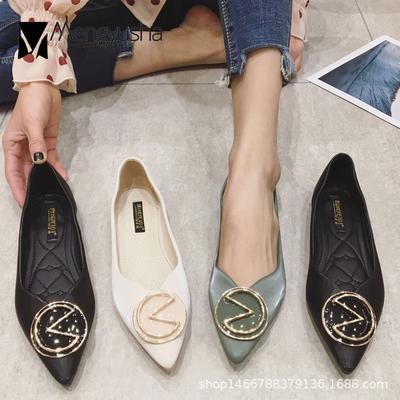 Модные трендовые прозрачные мокасины с металлической пряжкой женские больших размеров 35-43 одинарная обувь женские слипоны лоферы остроносые на мягкой подошве балетки 2024