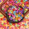 Подарочные аксессуары DIY для домашнего декора, большие акриловые стильные бусины в форме букв, 20 шт., уникальные