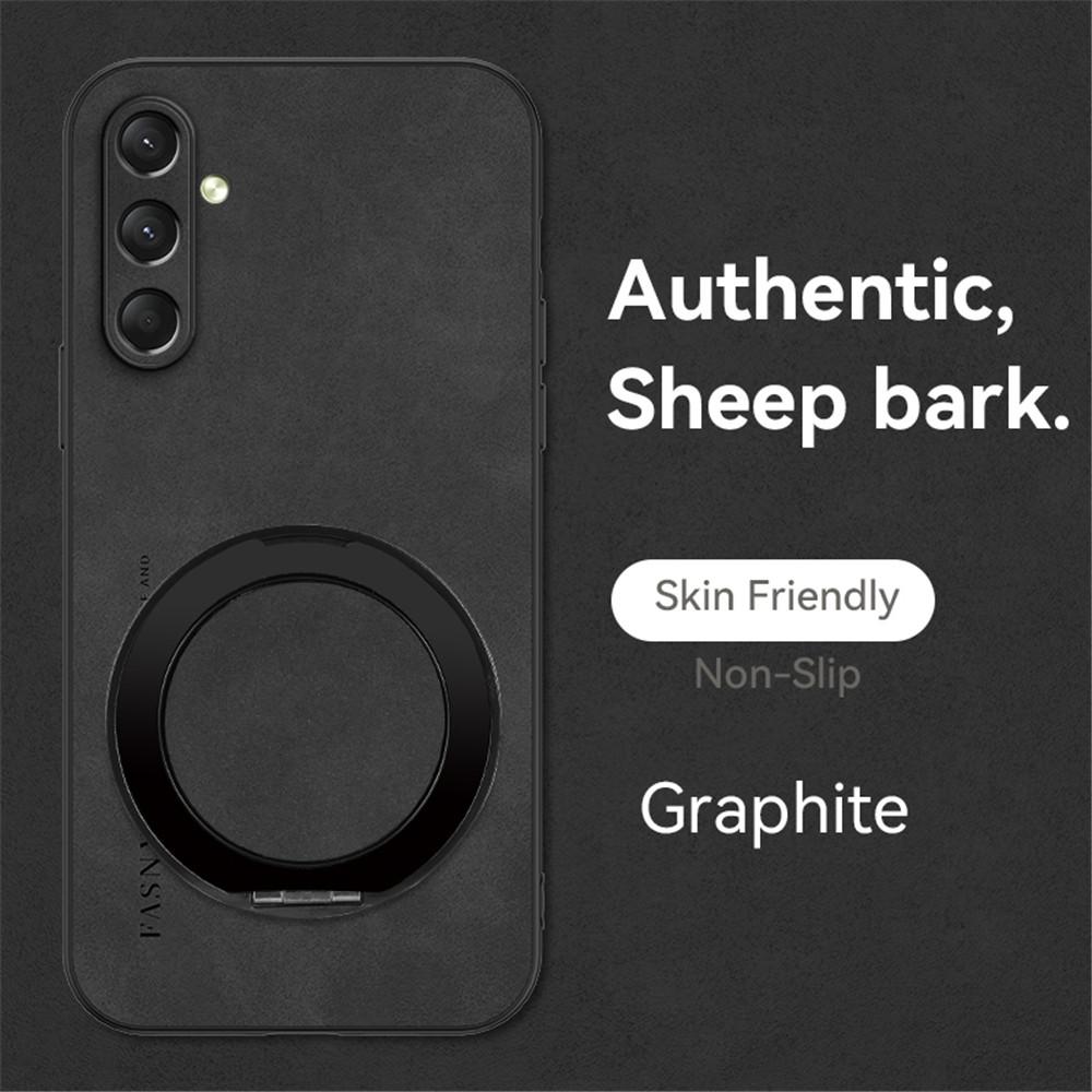 Luxury Sheepskin Magnetic Leather Holder Phone Case For Samsung A16 A36 A56 A15 A25 A35 A55 A14 A34 A54 Stand Shockproof Cover