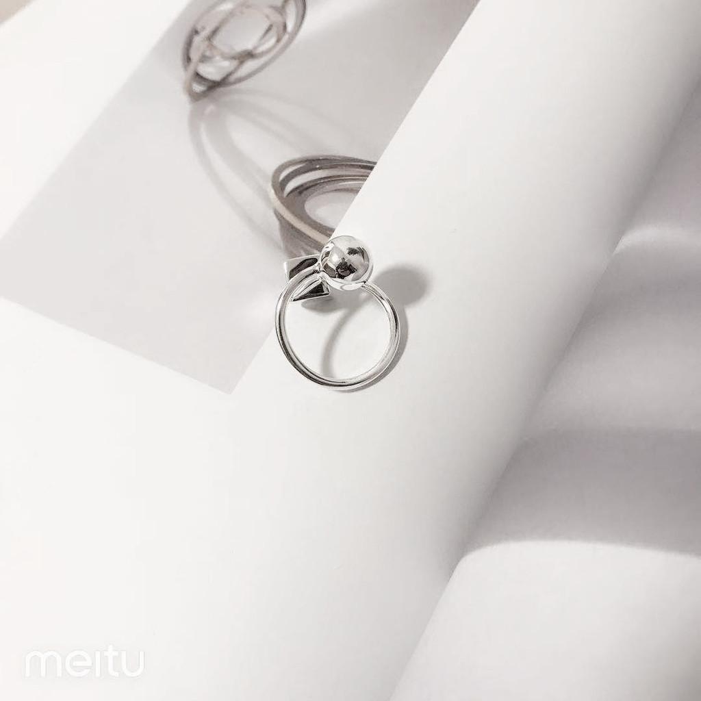 Элегантное кольцо из стерлингового серебра 925 пробы Стильный геометрический дизайн Идеально для женщин