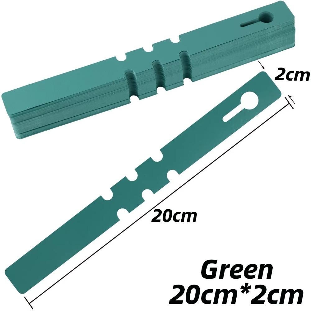 100pcs Reusable Garden Plant Tag Plastic Vegetables Labels New Ring Buckle Sign  Markers Tool