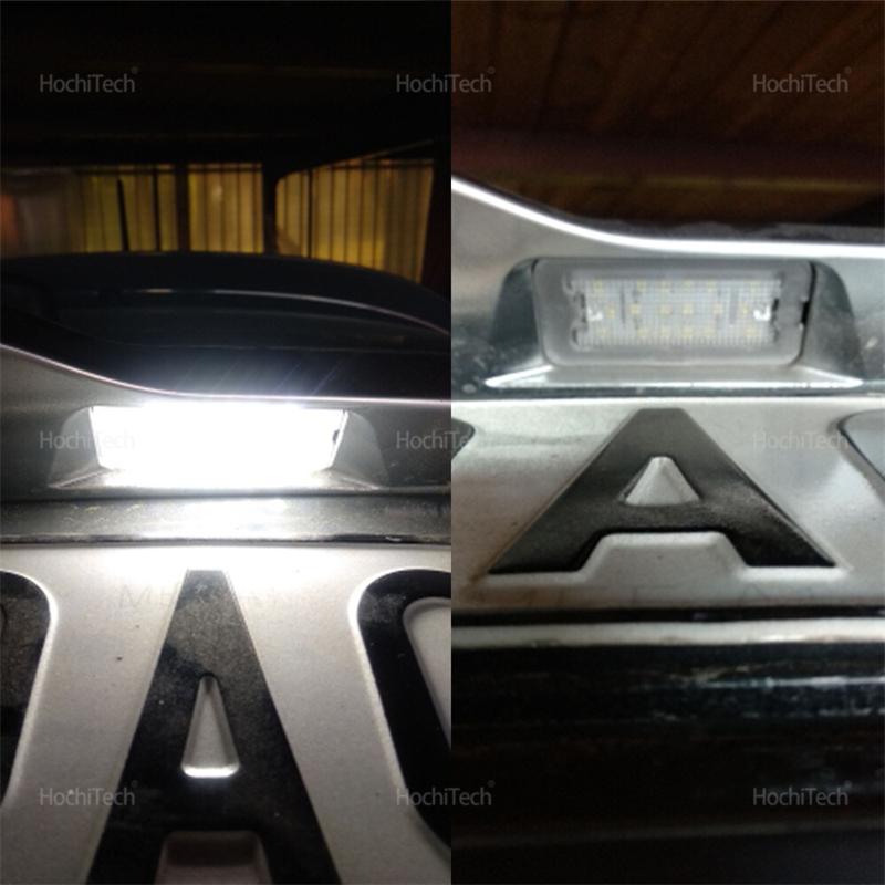 LED License Plate Light for Mercedes Benz GLK X204 2007-2013 White Error Free Number Plate Lamp A2048200156 License Plate Lights 2