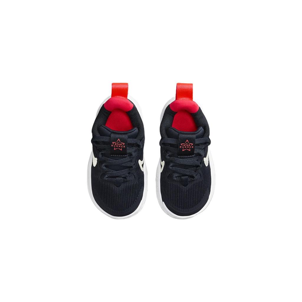 Nike Детские кроссовки Star Runner 4 TD Dark Obsidian Phantom Синие Ярко-Малиновые Саммит-Белые DX7616-401