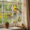 Colorful Bird Hanging Ornaments 2D Flat Home Decoration Crafts Hummingbird Wind Chime  Courtyard