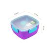 Double Layer Picnic Salad Lunch Box Compartment Bento Boxes with Tableware Carrying Handle Box Reusable Food Storage Containers
