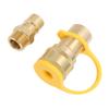 3pcs Gas Quick Connect Fittings Brass 1 2in Gas Quick Connect Adapter Kit for Rv Trailer Van