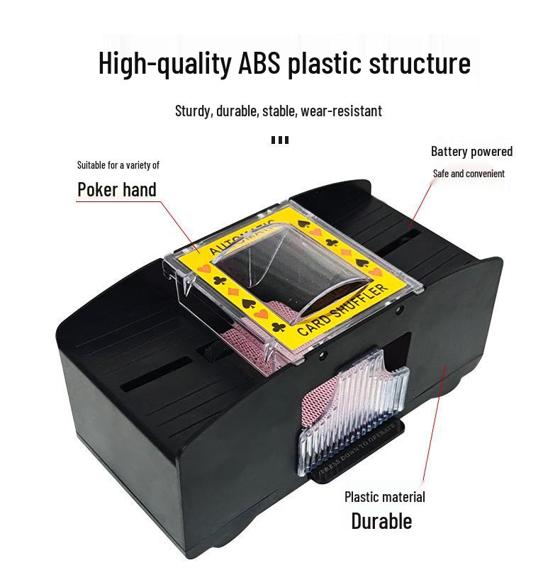 Автоматический тасовщик карт для 2-4 колод - Идеально подходит для покера и игры в Техасский Трехцарствие