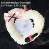 Rose Pins Display Base Bow Love Heart Badge Frame Pendant  55-75mm Badge Display