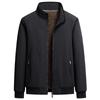 New Men's Middle-aged and Elderly Jacket Men's Jacket with Cotton and Thickened Thermal Stand-up Collar for Leisure