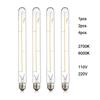 Винтажная светодиодная лампа накаливания T300 110 В 220 В 6 Вт 2700 К теплый белый 6000 К холодный белый Длинная трубчатая лампа E27 Эдисона 120 В 240 В