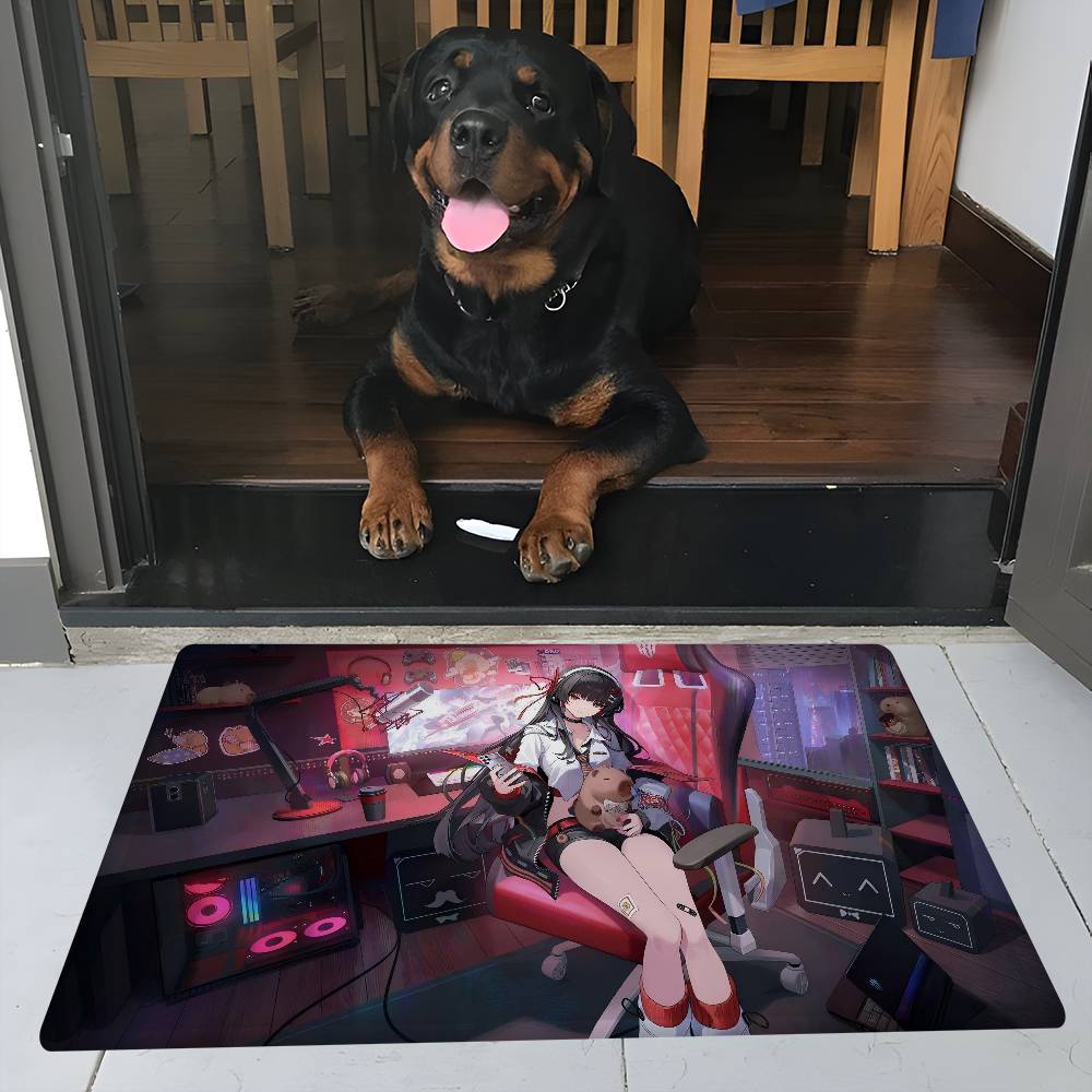 New Kawaii Chisa Gaming Wuthering Waves Cute Anime Room Mats Retro Multiple Choice Living Room Kitchen Rug Non-Slip Welcome Rug