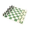 Chess Set Plastic Chess Board Set Desktop Artificial Leisure Game with Leather Checkerboard for Party Camping Relaxing