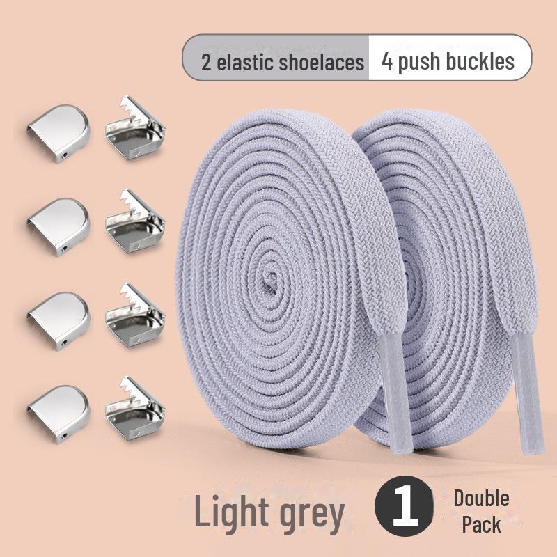 Белая эластичная пряжка для шнурков без завязок для взрослых и детей