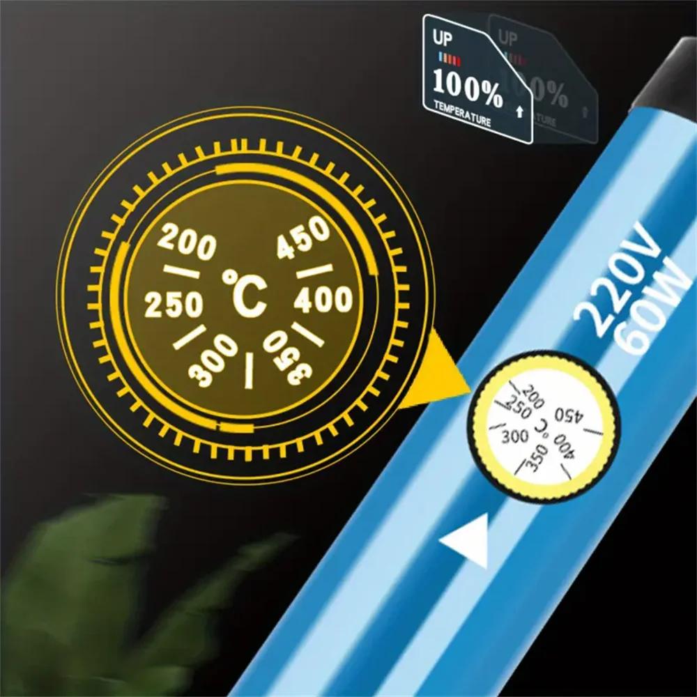 Электрический паяльник мощностью 60 Вт с регулируемой температурой, сварочная паяльная станция, паяльник с нагревательной ручкой, электрический паяльник для ремонта