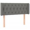 VidaXL LED Headboard Bedroom Furniture Single Bed Accessory Headboard Bed Frame Interior Dark Grey 3123555